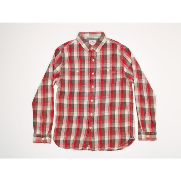 True Grit Freshwater Plaid Flannel Shirt in Indigo main image 0